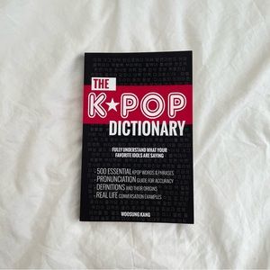 "THE KPOP DICTIONARY” PAPERBACK BOOK BY WOOSUNG KANG.
